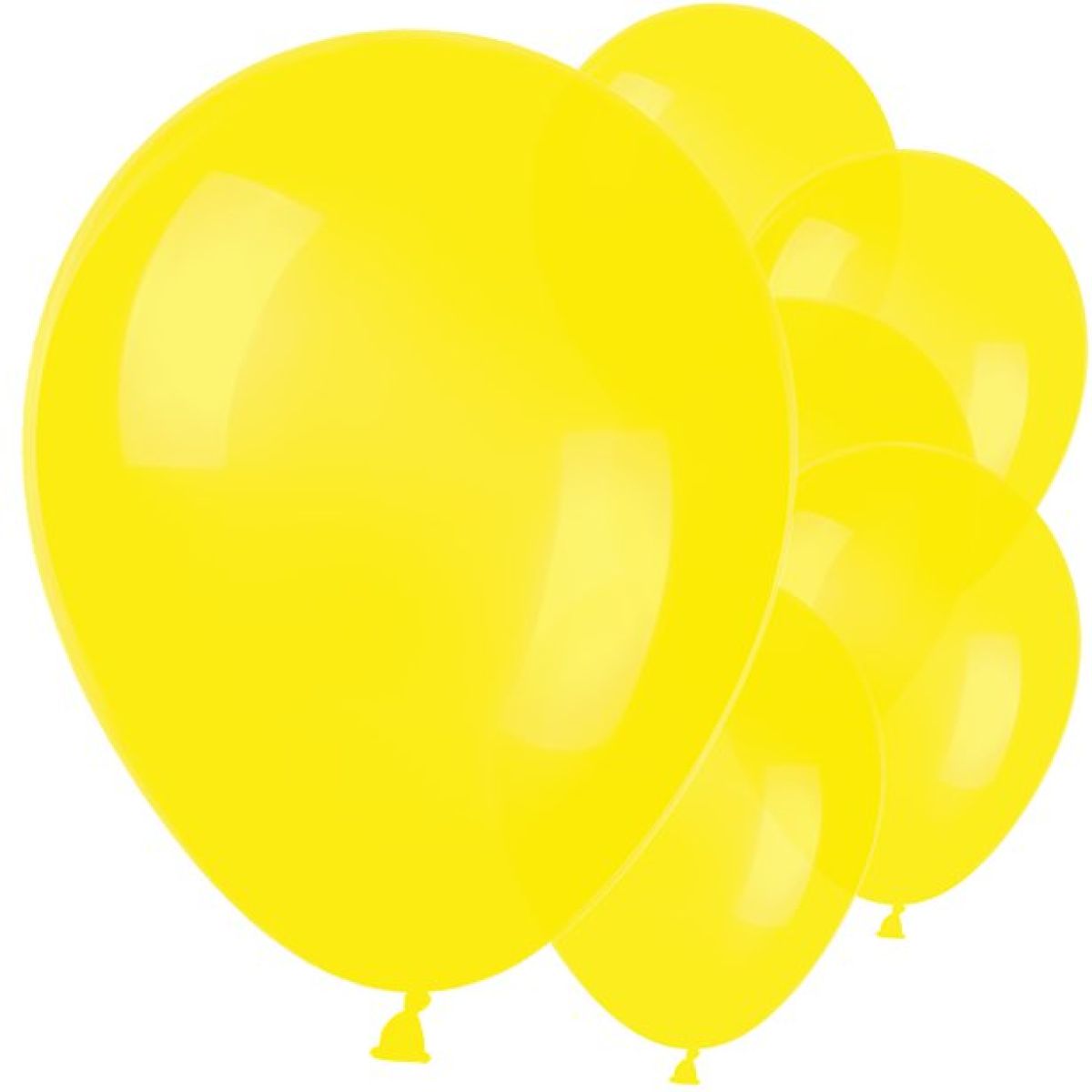 Yellow Latex Balloons - 11"