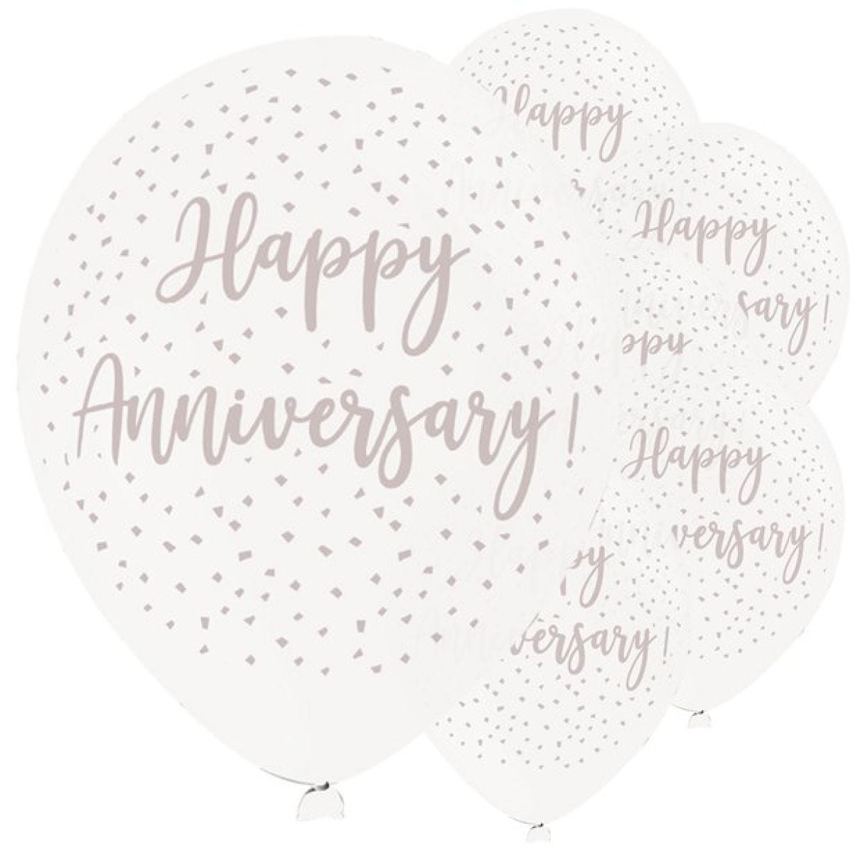 Happy Anniversary Latex Balloons - 11"