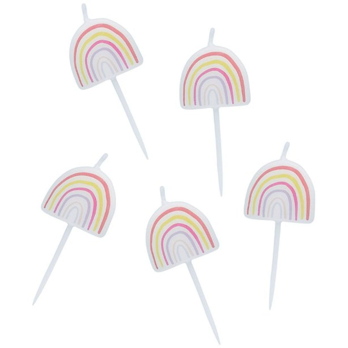 Rainbow Candles (5pk)