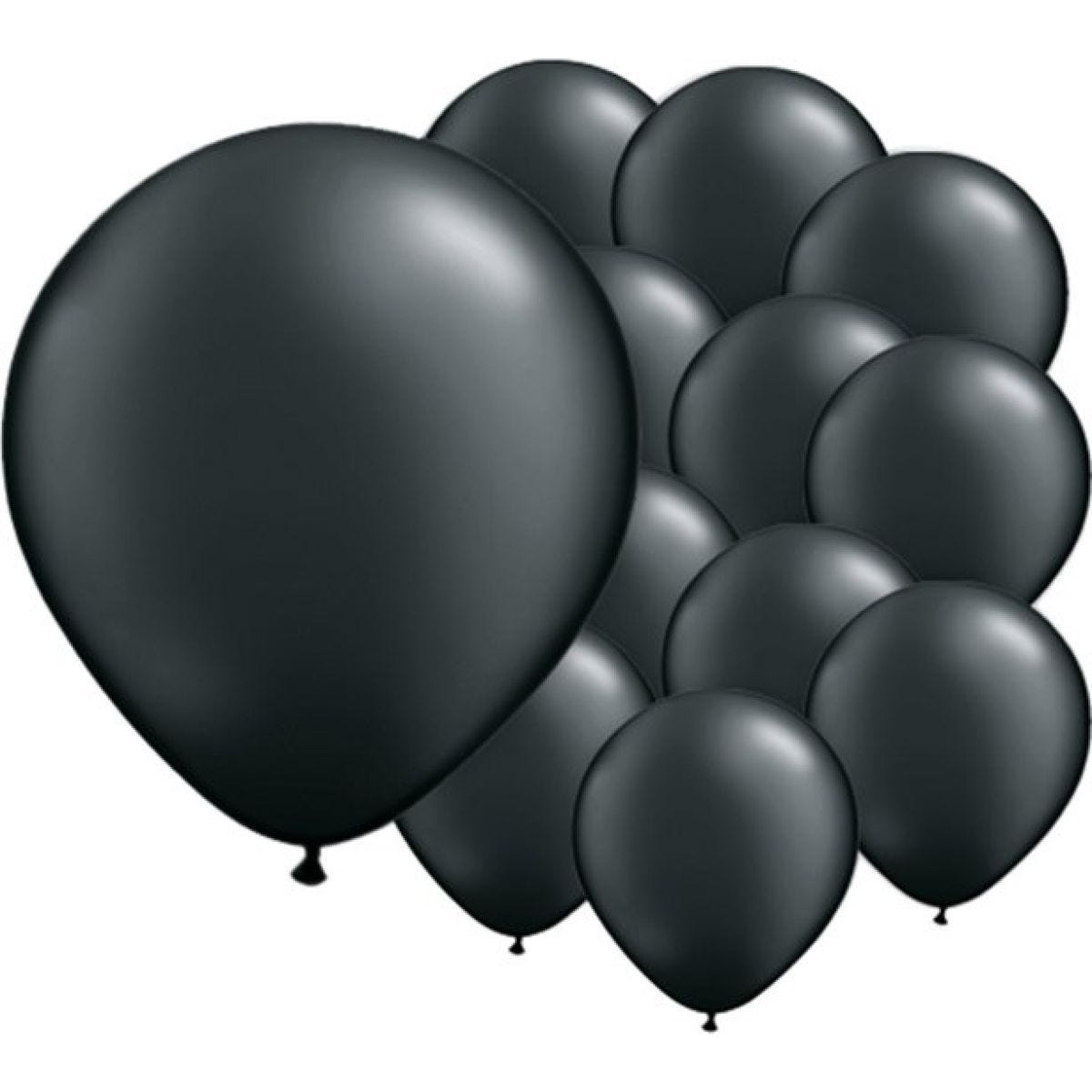 Onyx Black Balloons - 5" Pearl Latex