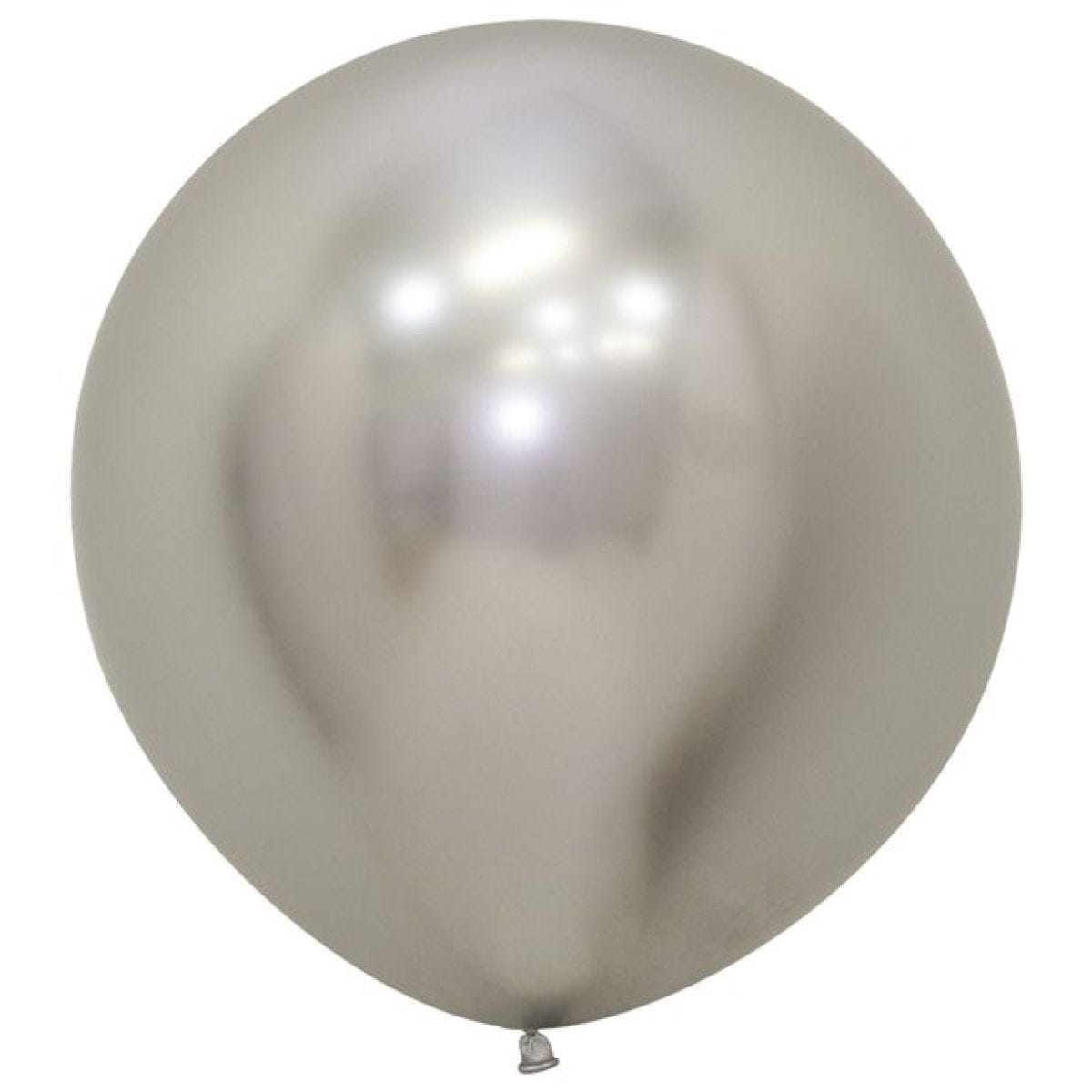 Reflex Silver Balloons - 24" Latex