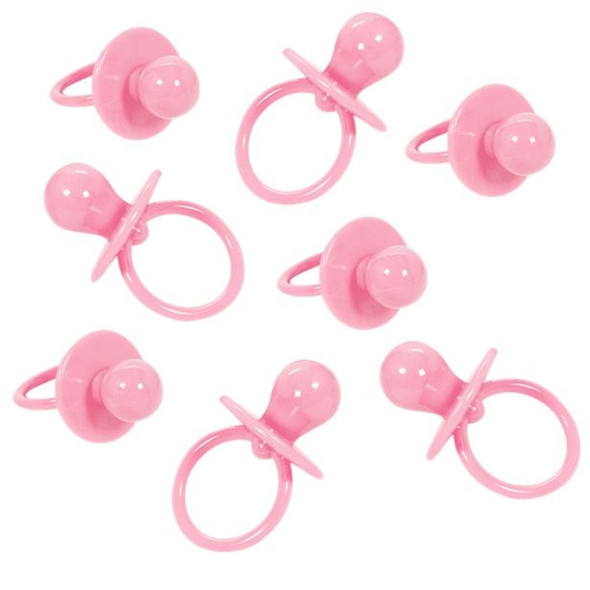 Baby Shower Large Pink Plastic Dummy Charms