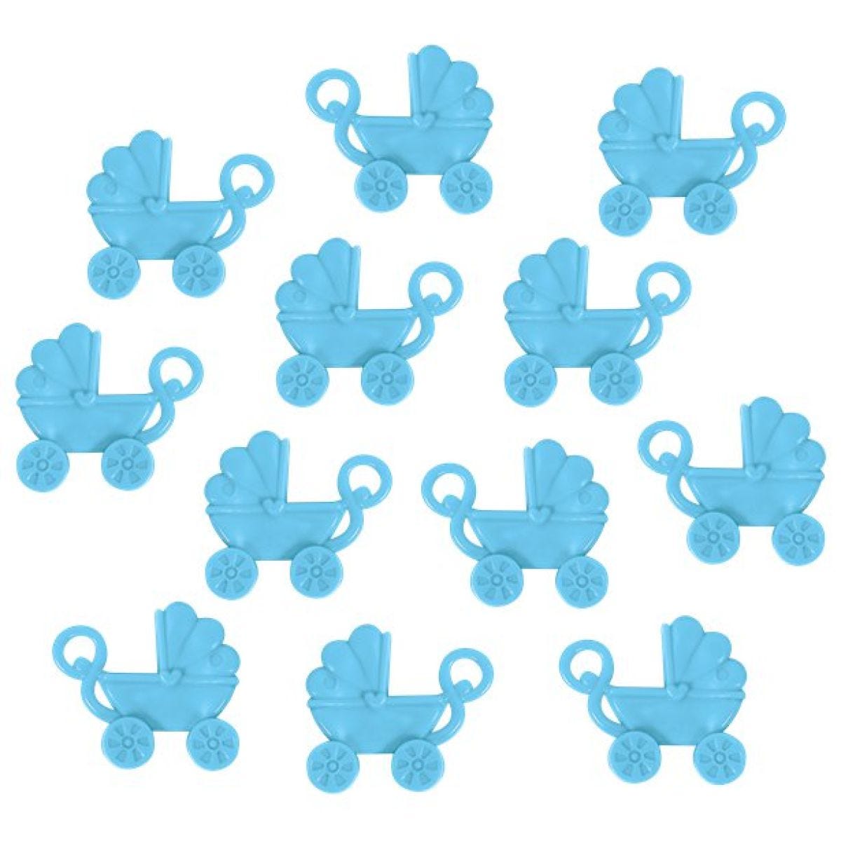 Baby Shower Favour Blue Pram Charms