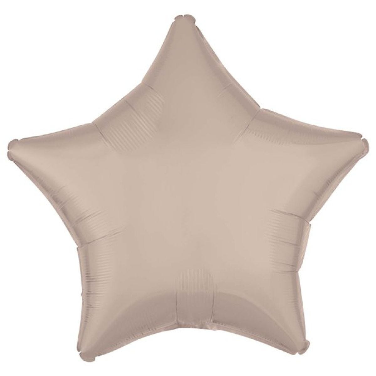 Silk Lustre Latte Star Foil Unpackaged - 18"