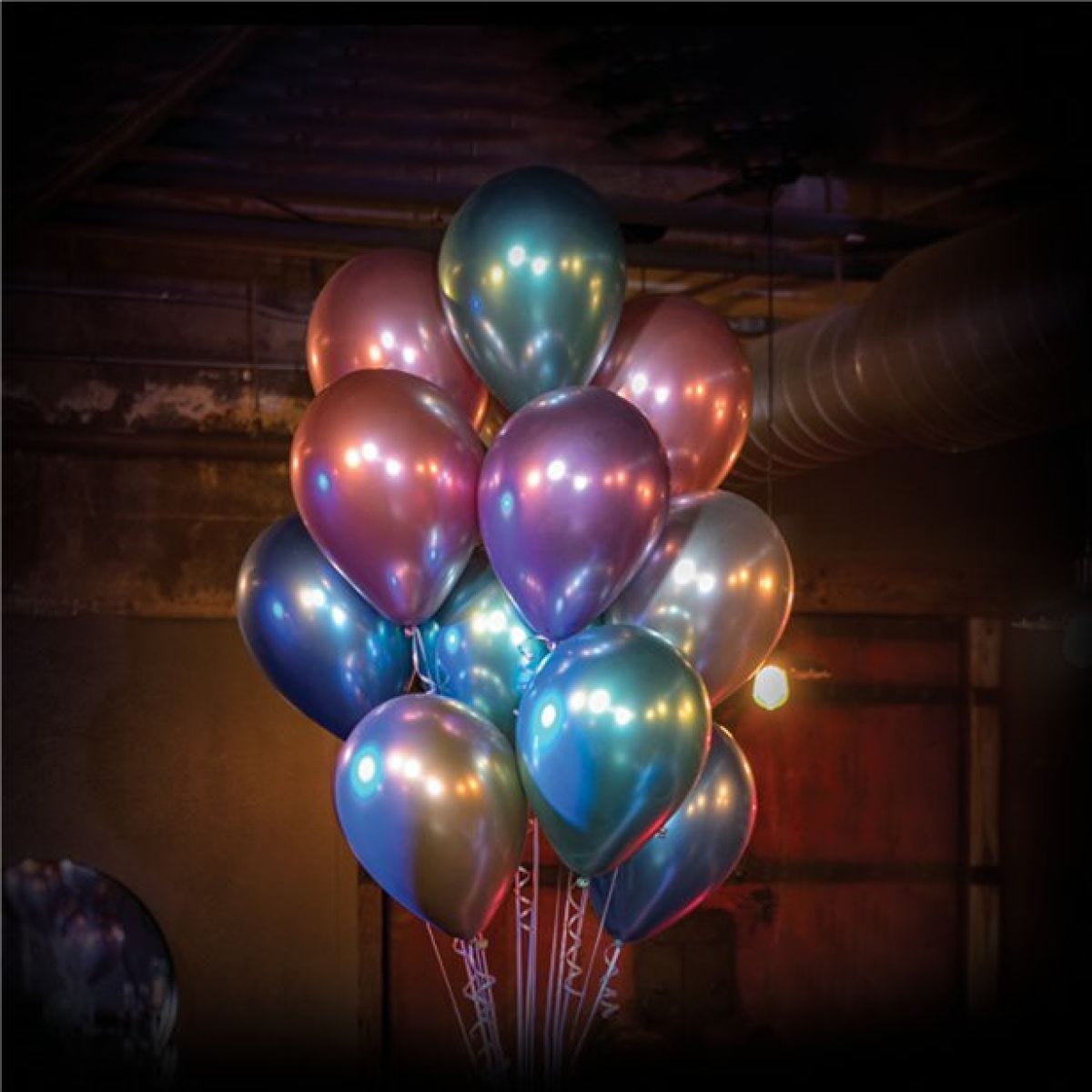 Silver Chrome Balloons - 11" Latex