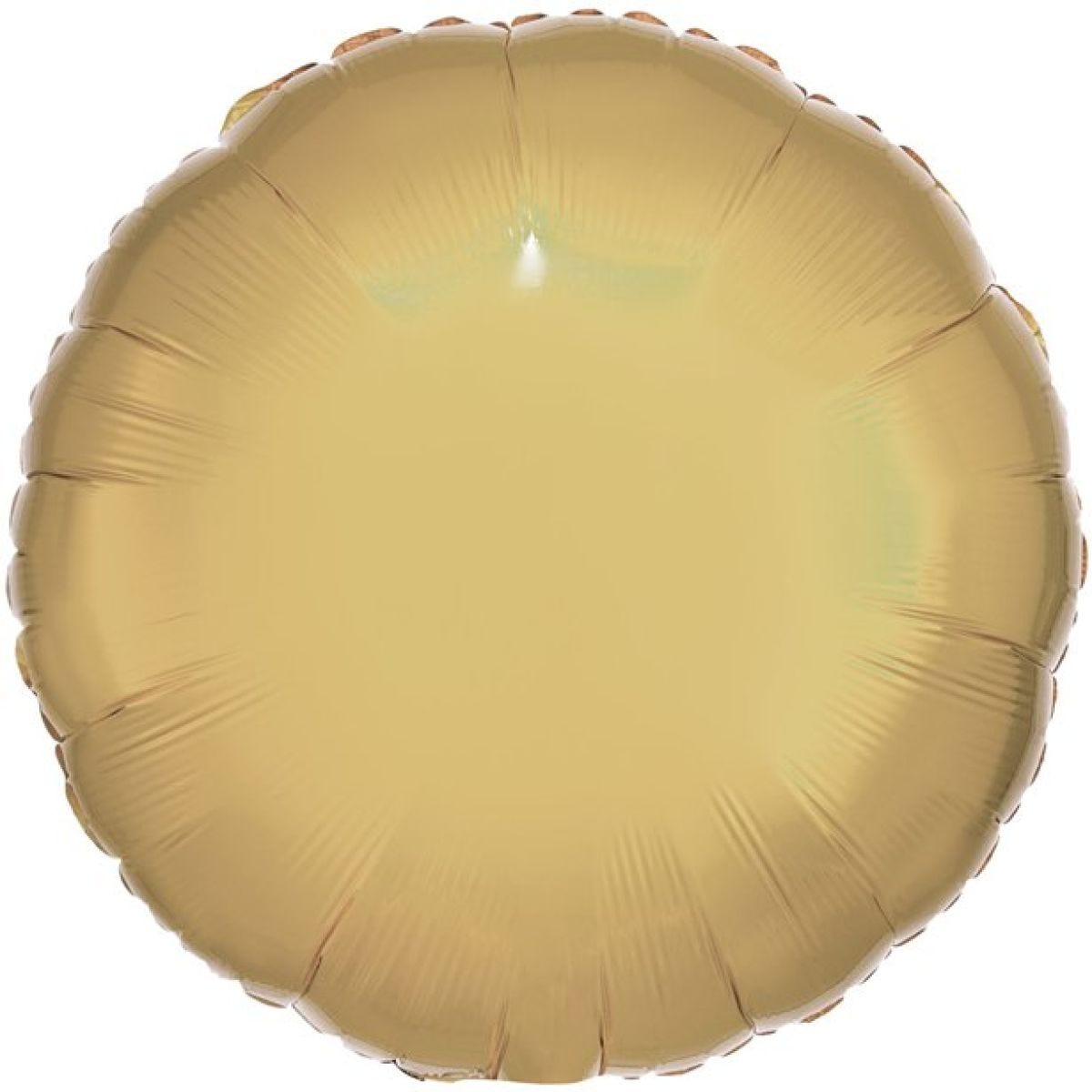 Silk Lustre White Gold Round Foil Unpackaged - 18"
