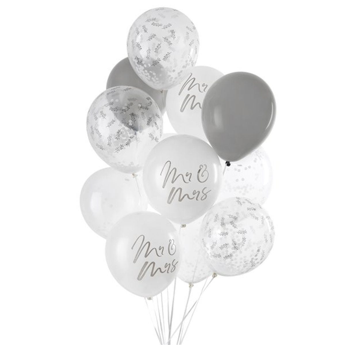 Mr & Mrs Balloon Bundle - 12" Latex