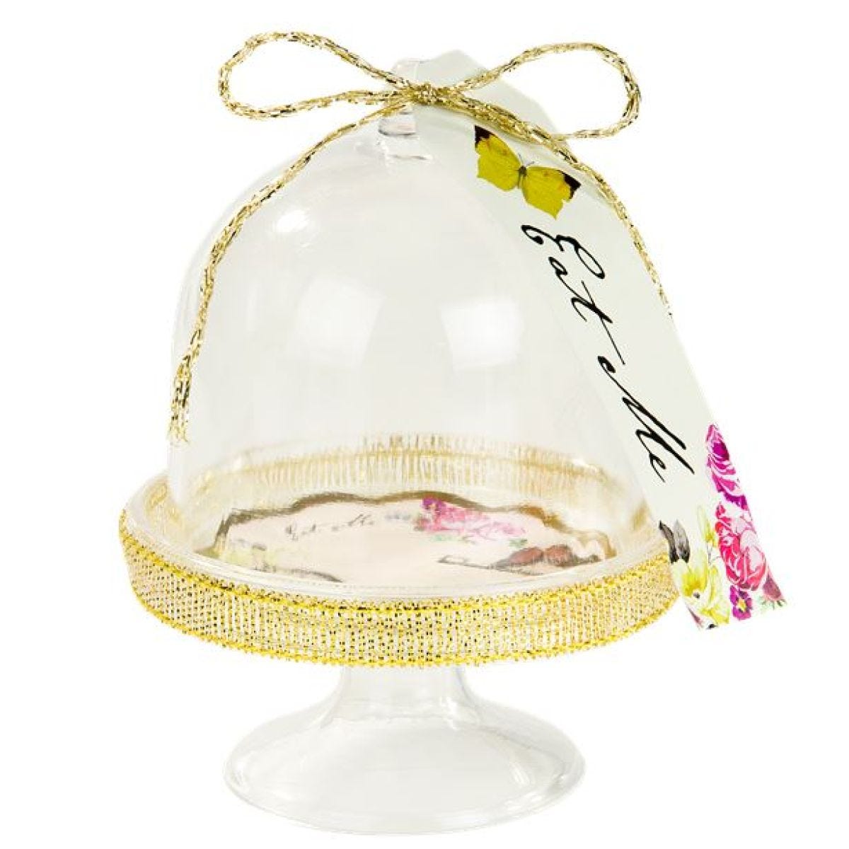 Alice in Wonderland Cake Dome, Tag & Doily Set