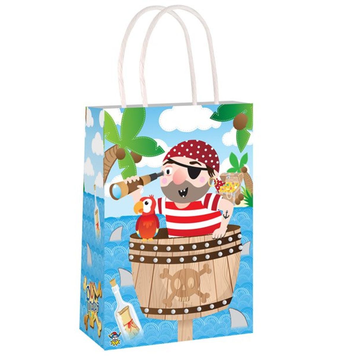 Pirate Paper Party Bag - 21cm x 14cm