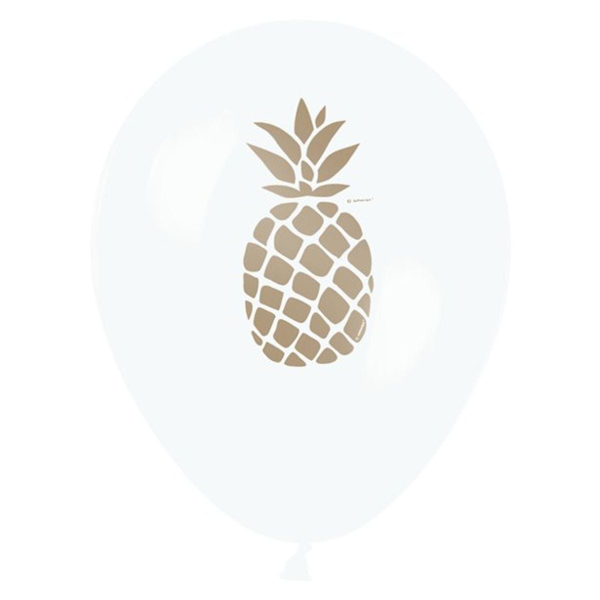 Pineapple Print Balloons - 11" Latex (6pk)