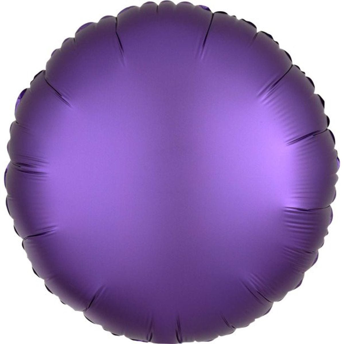 Purple Royale Satin Luxe Circle Foil Balloon - 18" Unpackaged