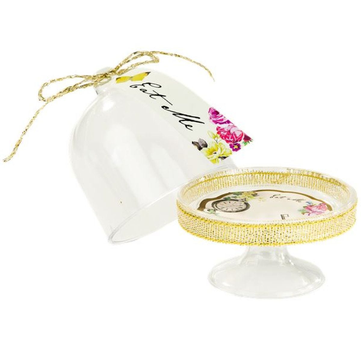 Alice in Wonderland Cake Dome, Tag & Doily Set