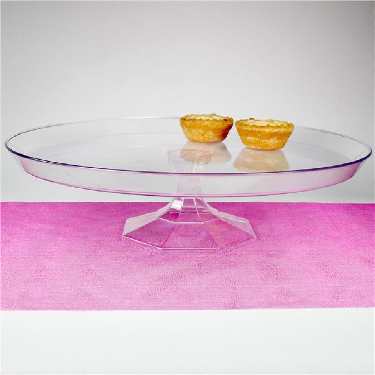 Clear Plastic Dessert Stand - 35cm