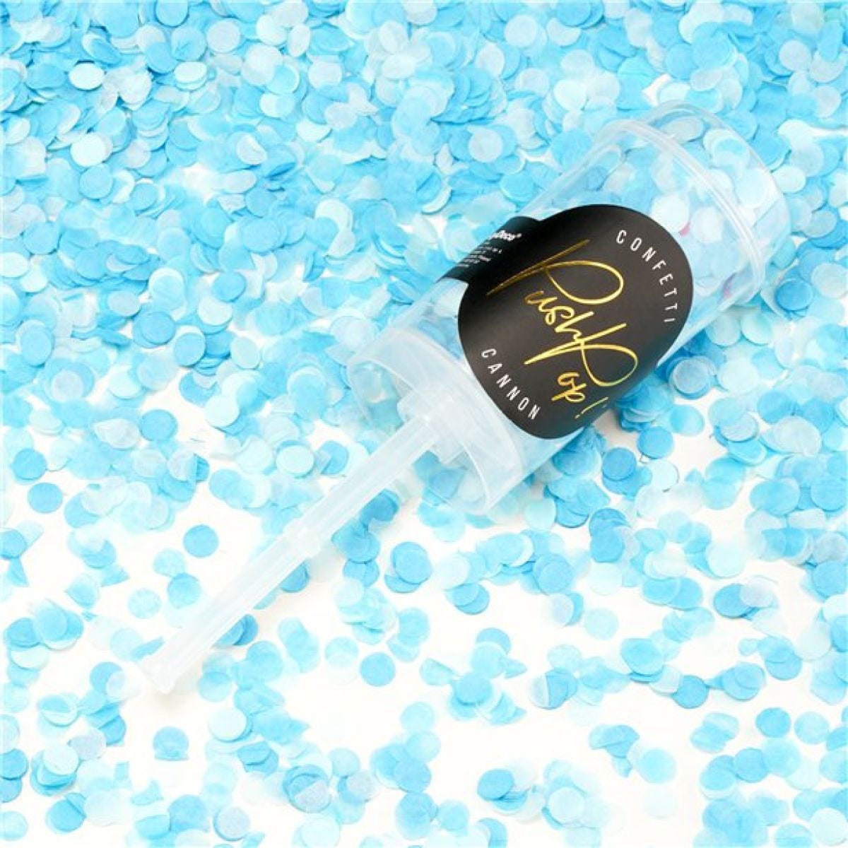 Blue Confetti Push Pop