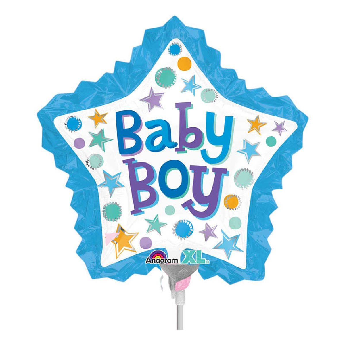 Baby Boy Star Ruffle Mini Air-fill (Uninflated)