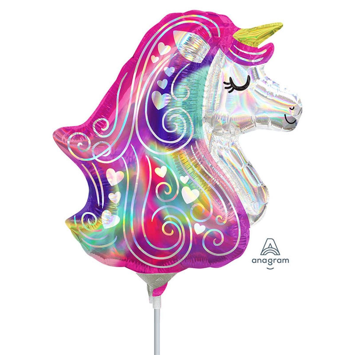 Holographic Unicorn Mini Air-fill (Uninflated)