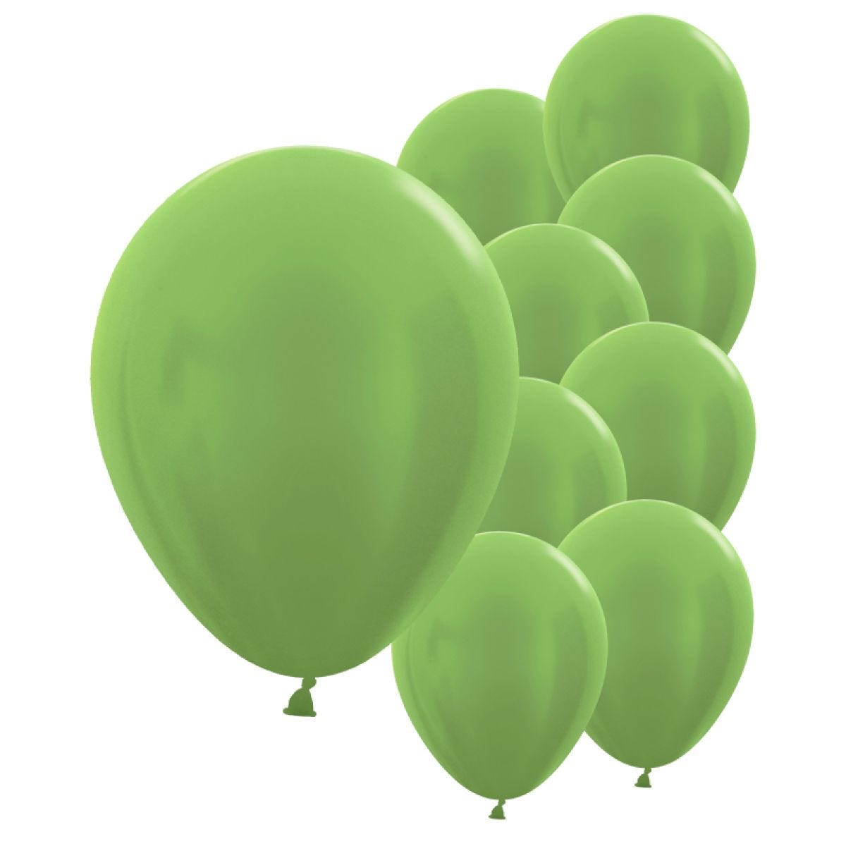 Lime Green Metallic Mini Balloons - 5" Latex Balloons (100pk)