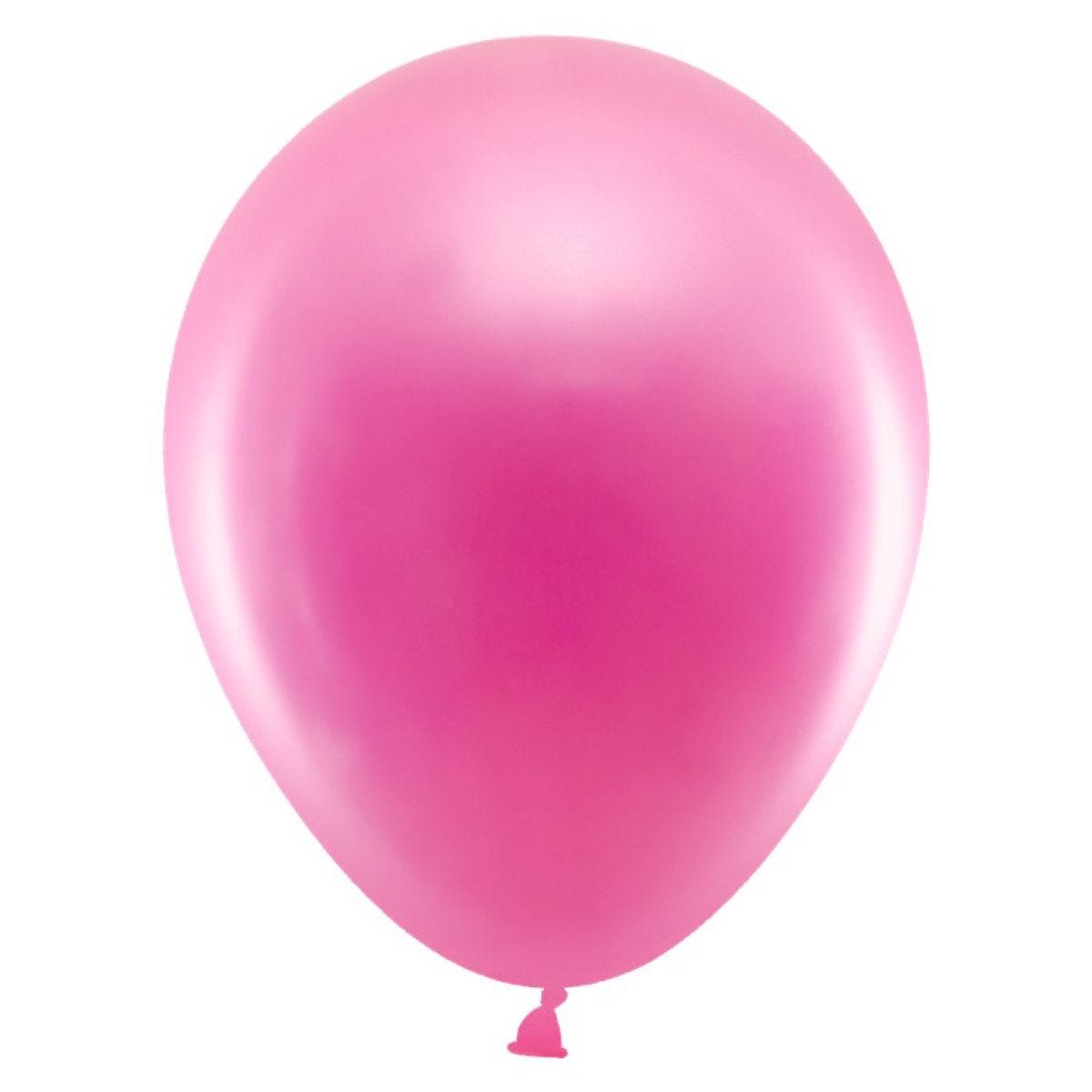 Fuchsia Pink Metallic Balloons - 12" Latex (10pk)