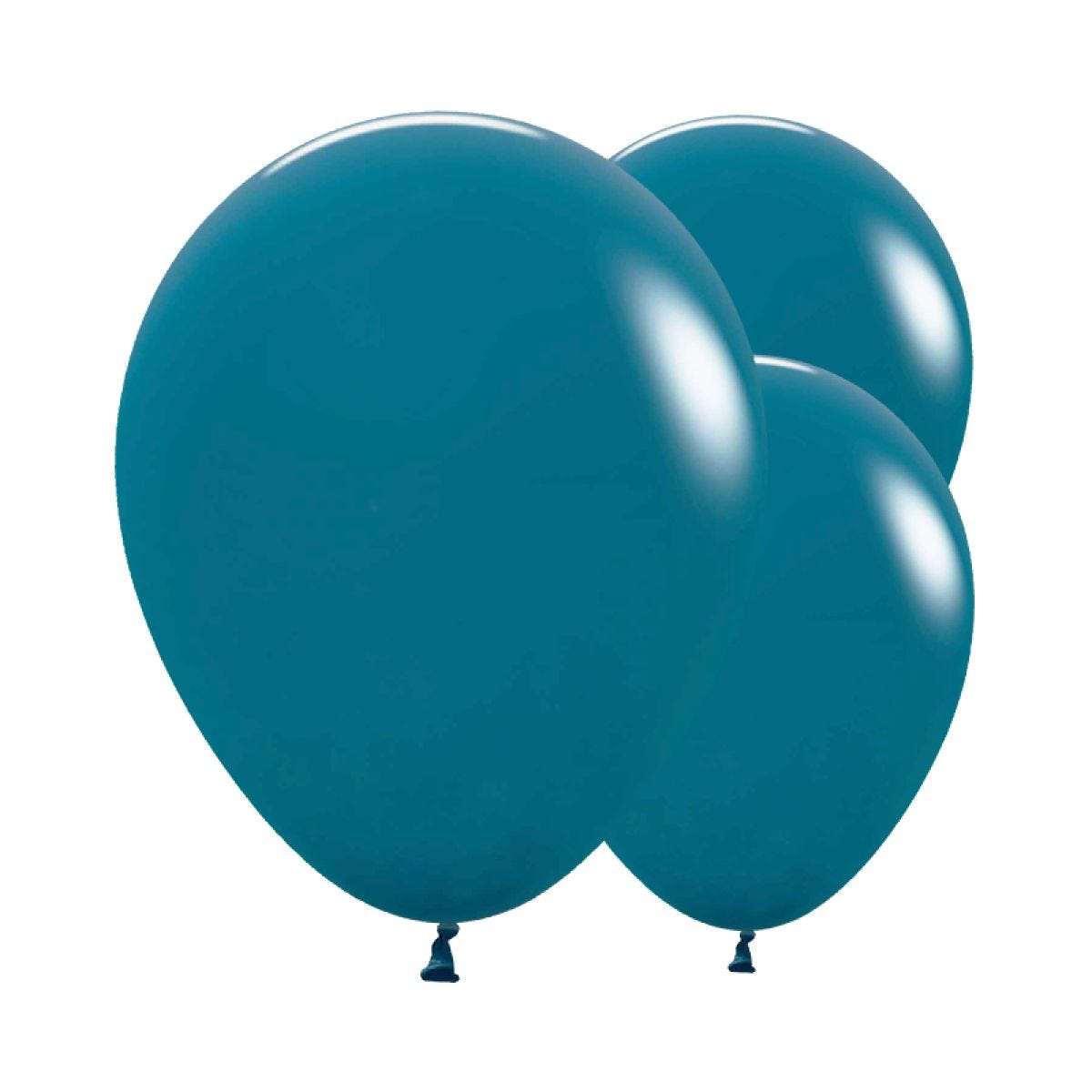 Deep Teal Balloons - 18" Latex (25pk)