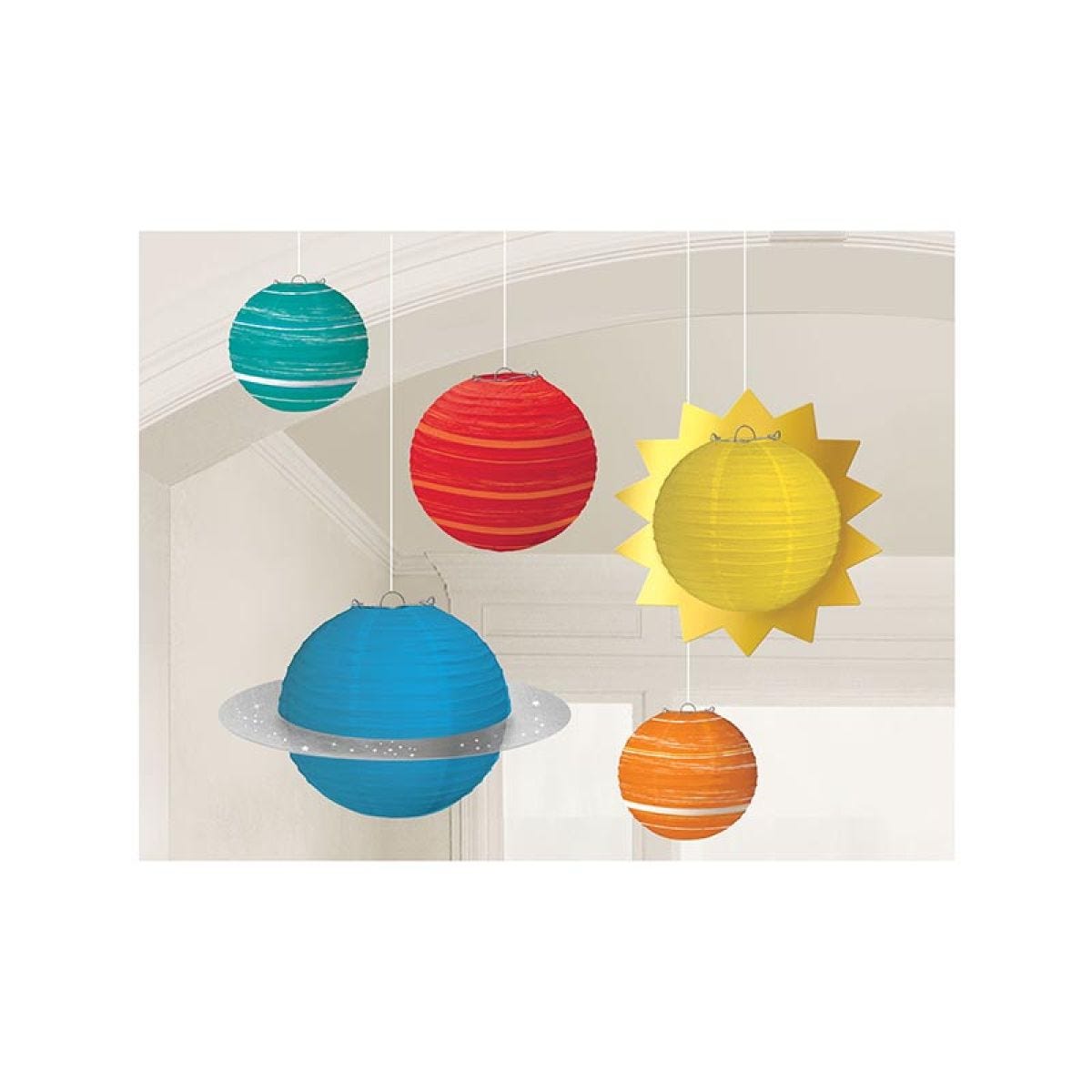 Blast Off Paper Lanterns (5pk)
