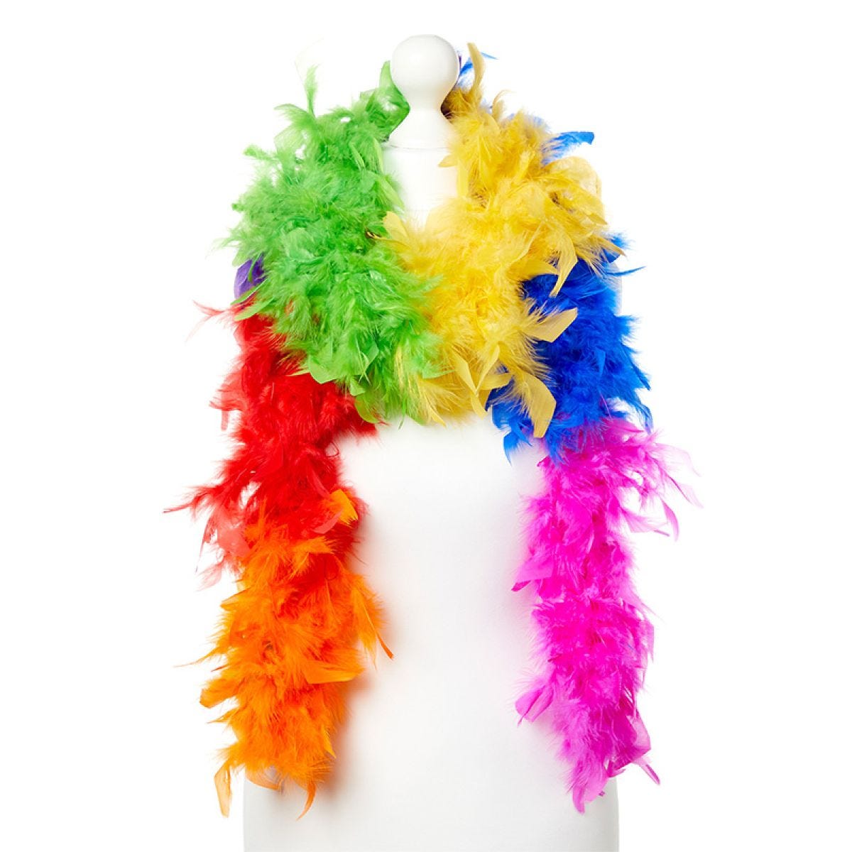 Deluxe Rainbow Feather Boa
