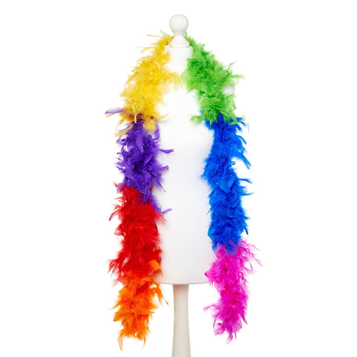 Deluxe Rainbow Feather Boa