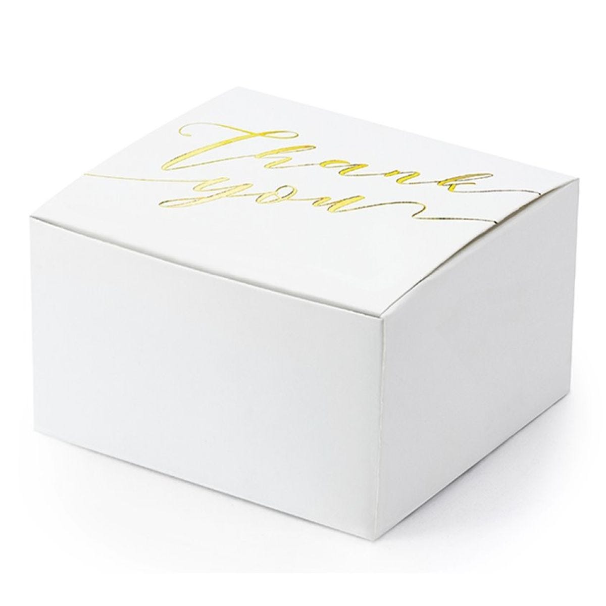 Gold Thank You Favour Boxes (10pk)