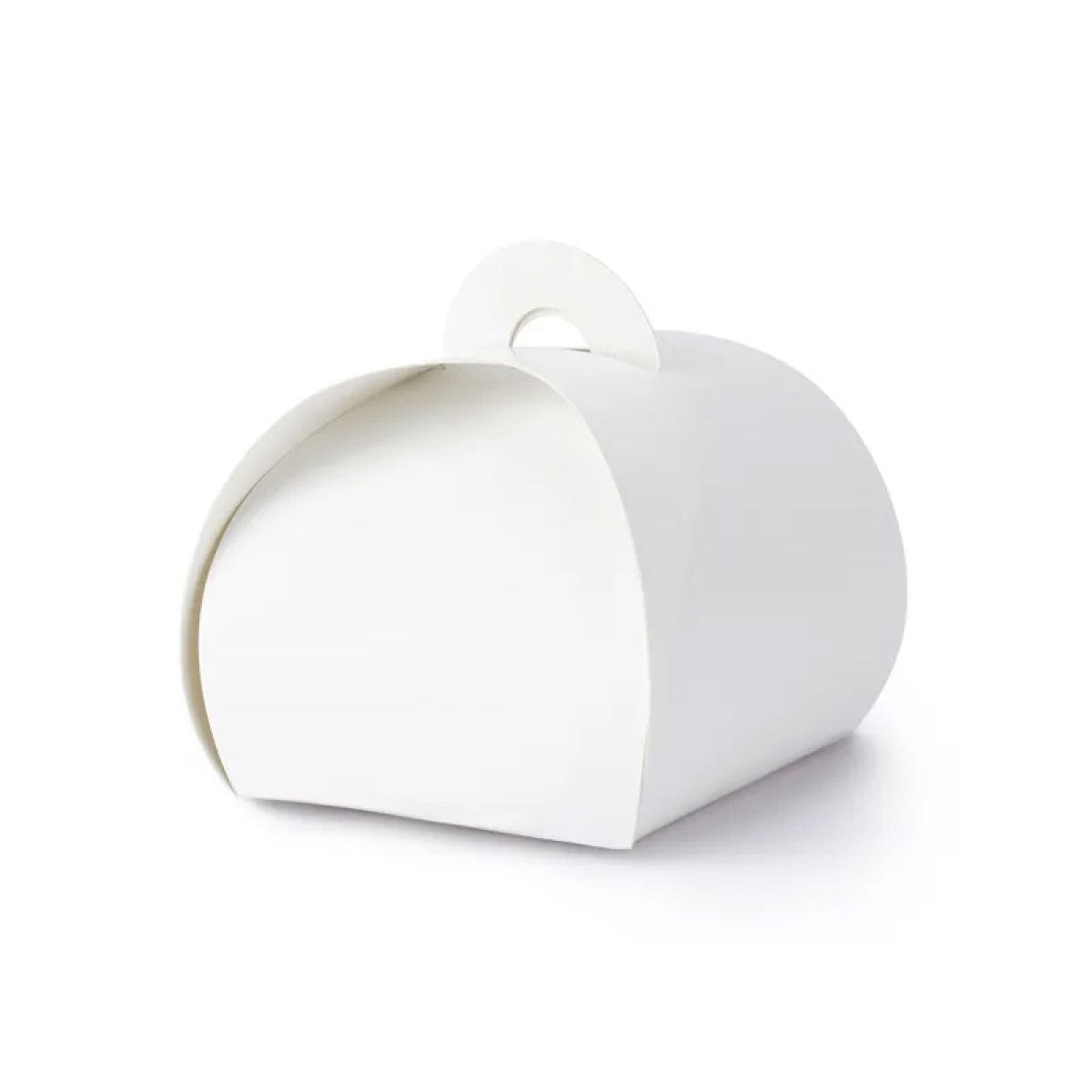 White Paper Favour Boxes - 6.6cm x 5.5cm (10pk)