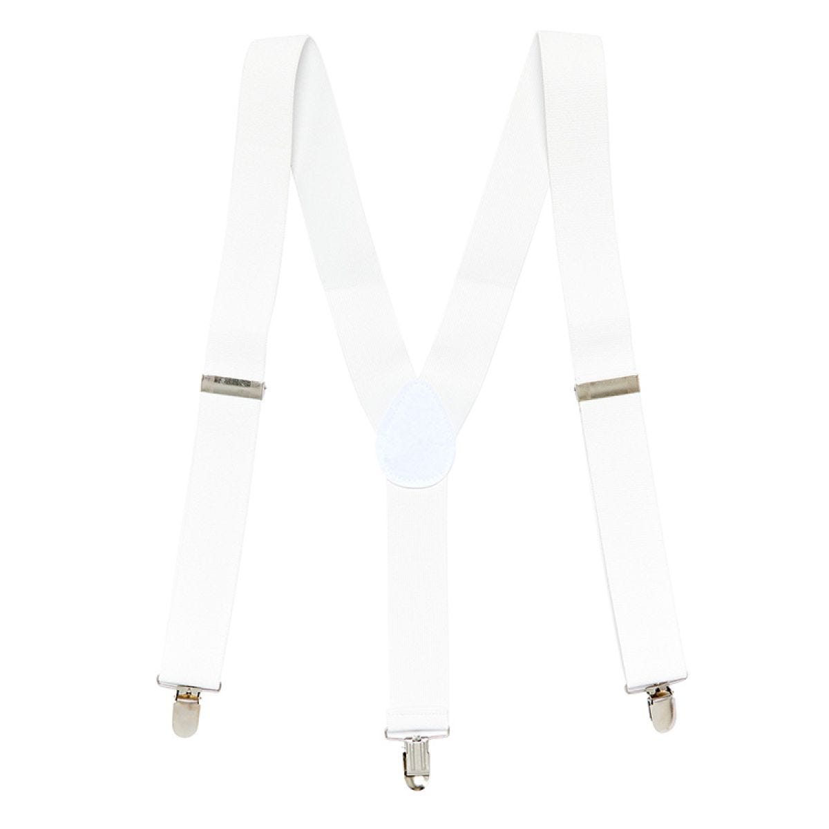 White Suspender Braces