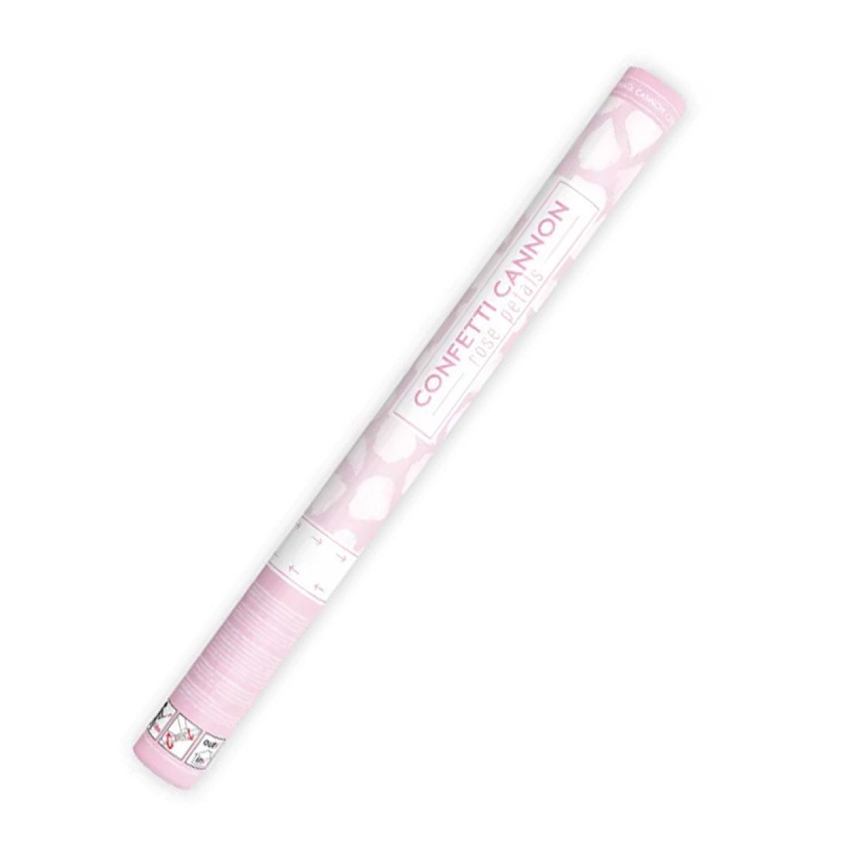 White Paper Rose Petal Confetti Cannon - 40cm