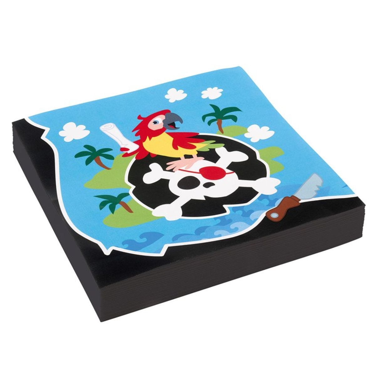 Captain Pirate Paper Napkins - 33cm (20pk)