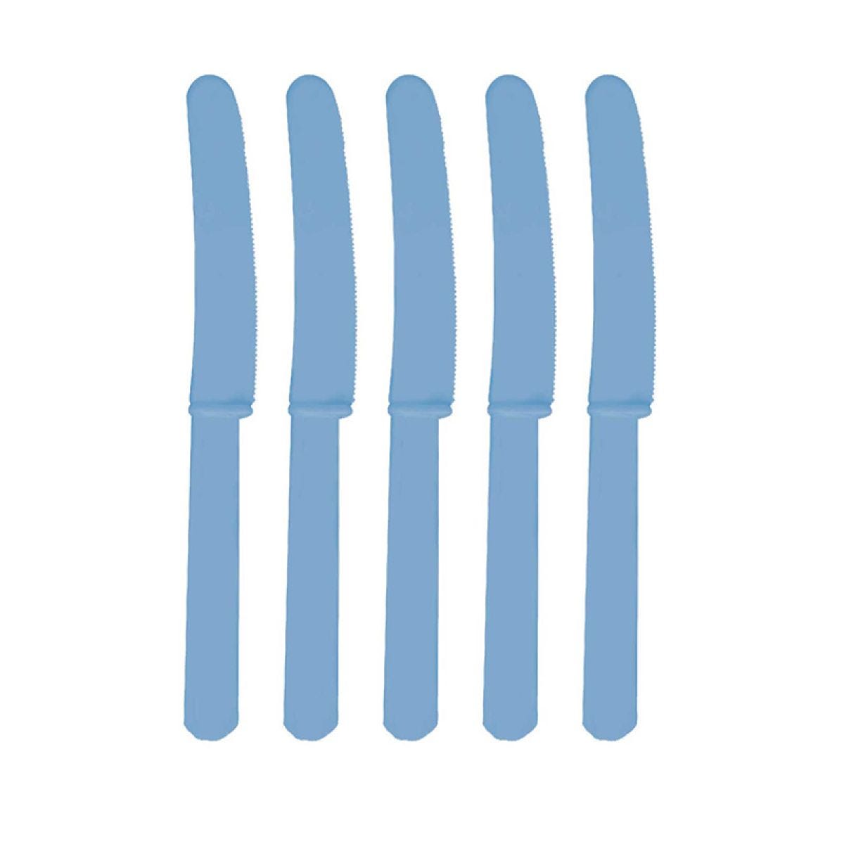Turquoise Plastic Knives (12pk)