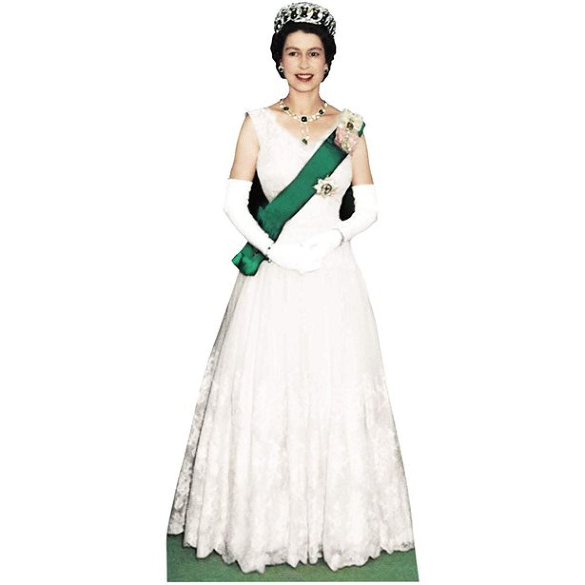 Queen Elizabeth 1954 Coronation Carboard Cutout - 181cm x 74cm