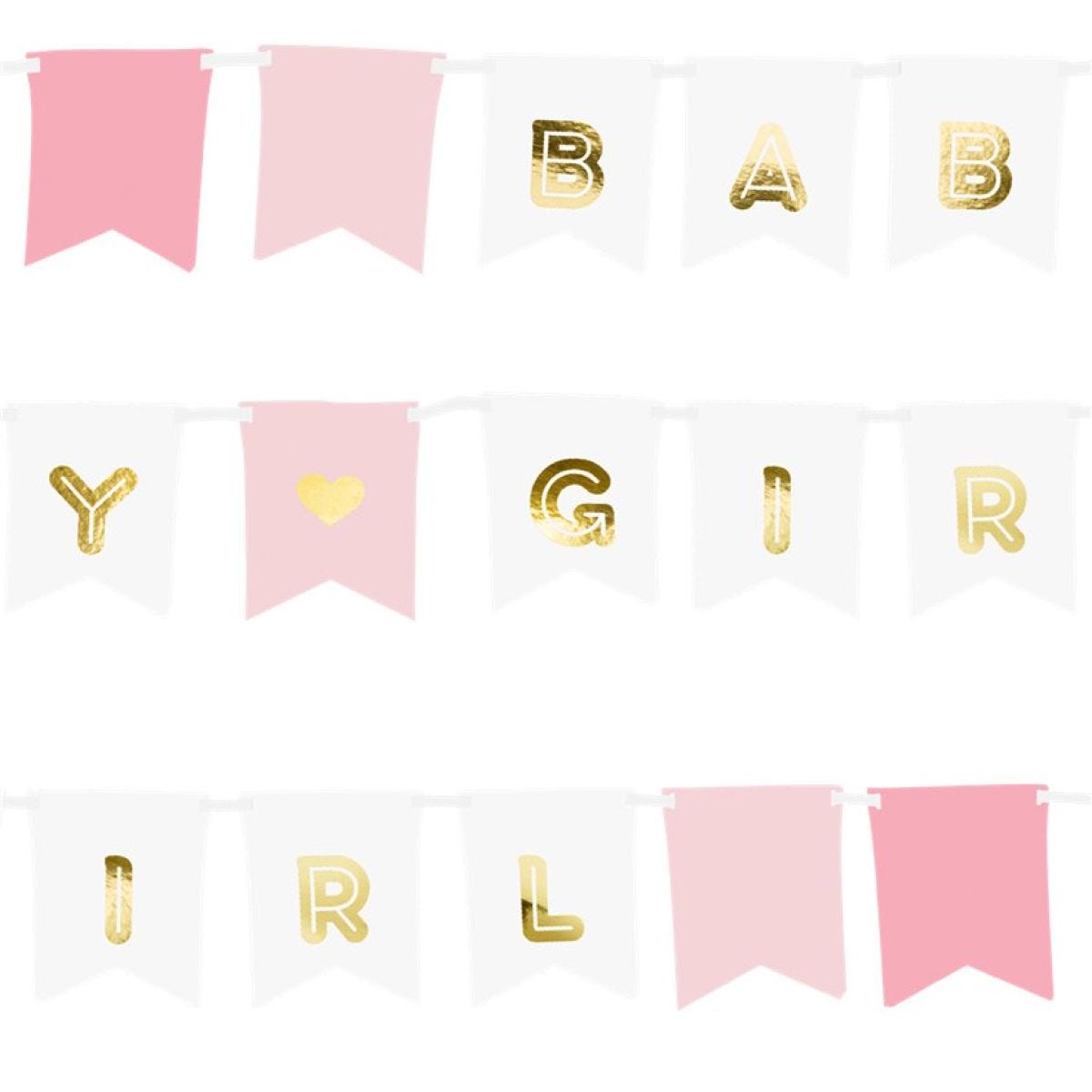 Pink Baby Girl Banner - 1.75m