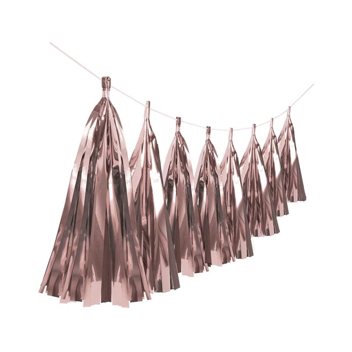 Rose Gold Foil Tassel Garland - 6m