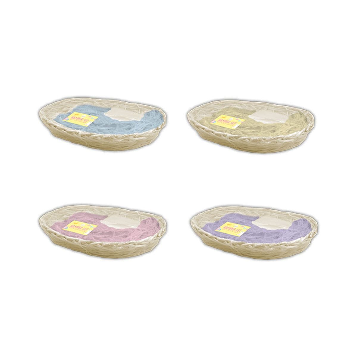 Easter Oval Hamper Basket - Assorted