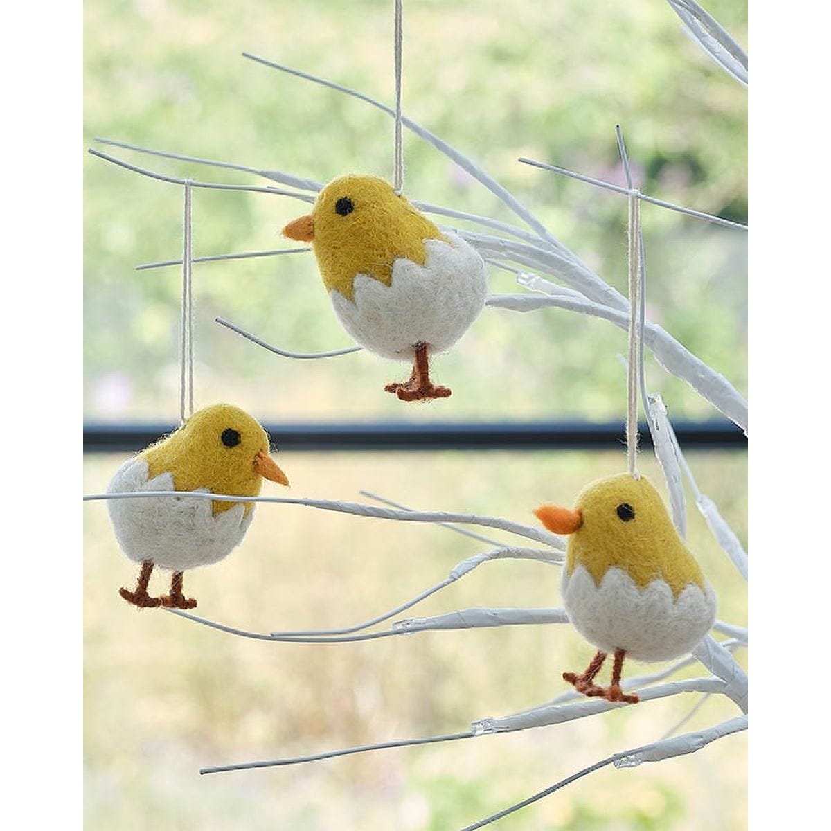 Hanging Felt Chicks (3pk)