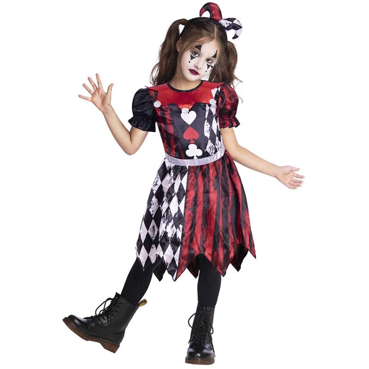 Ruby Jester Girl - Childs Costume