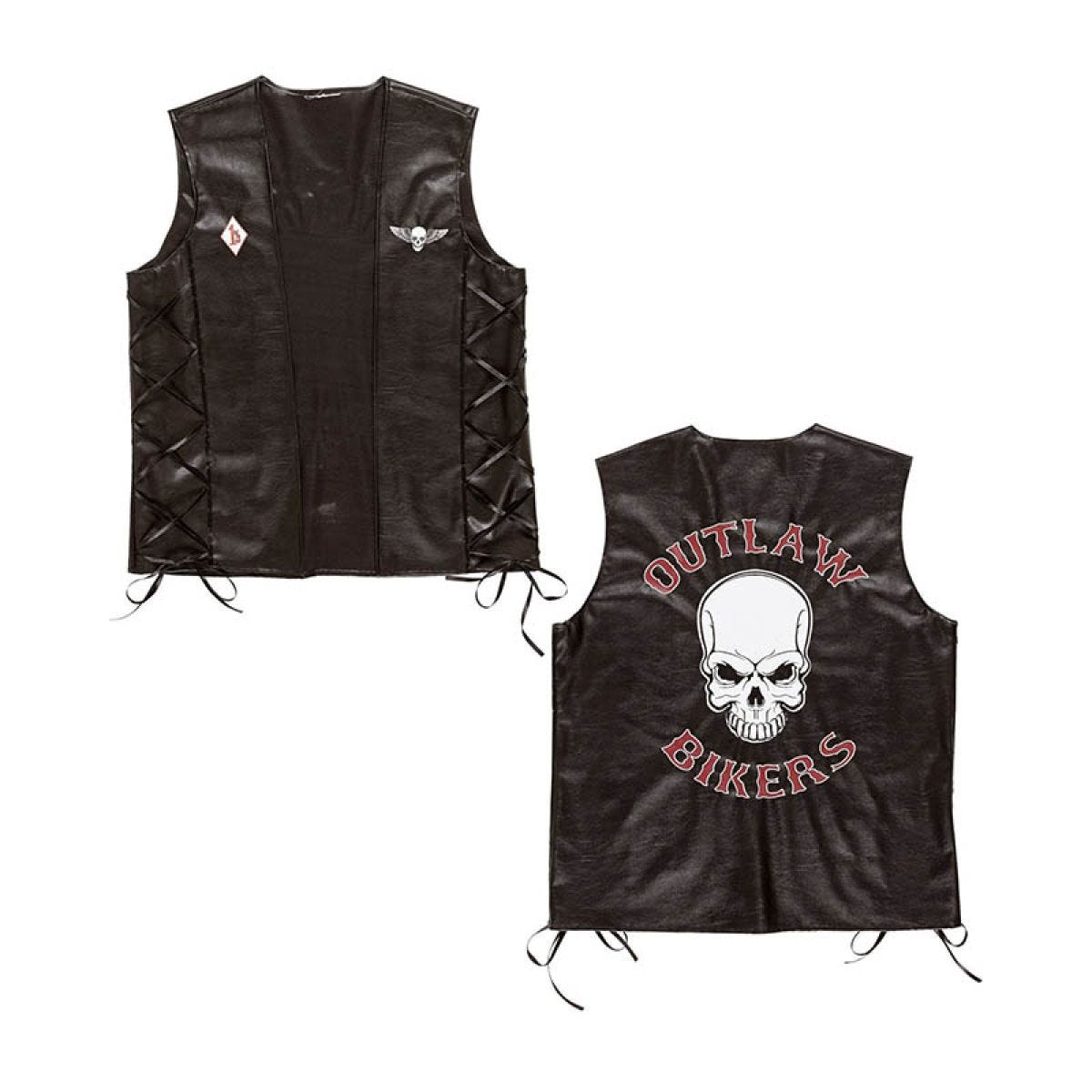 Rocker Biker Vest - Adult Costume