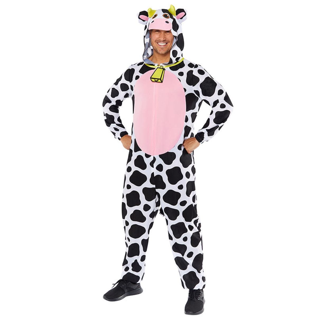Cow Plush Onesie - Adult Costume