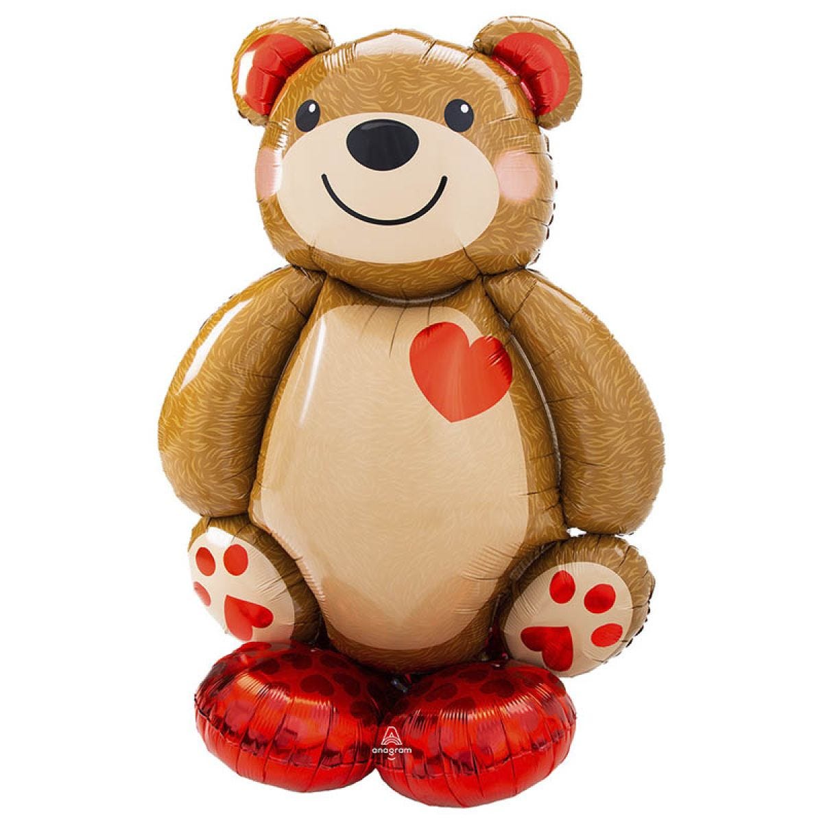 Big Cuddly Teddy Bear Airloonz Foil Balloon - 48" x 34"