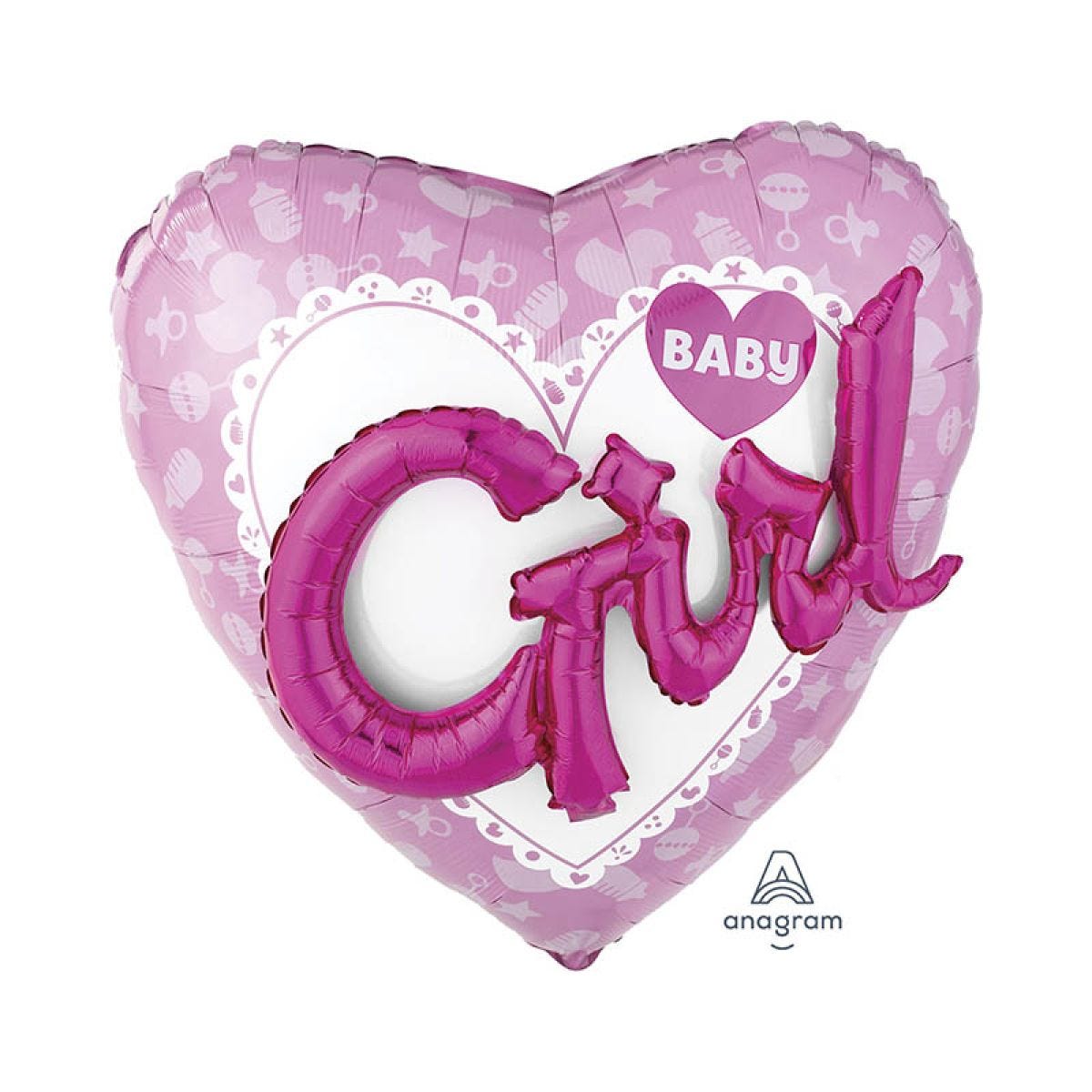 Baby Girl 3D Foil Balloon - 36"
