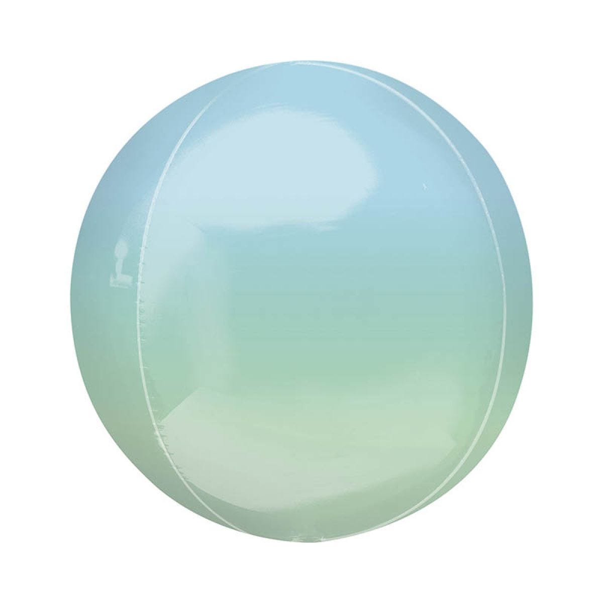 Ombre Blue & Green Orbz Balloon - 16"