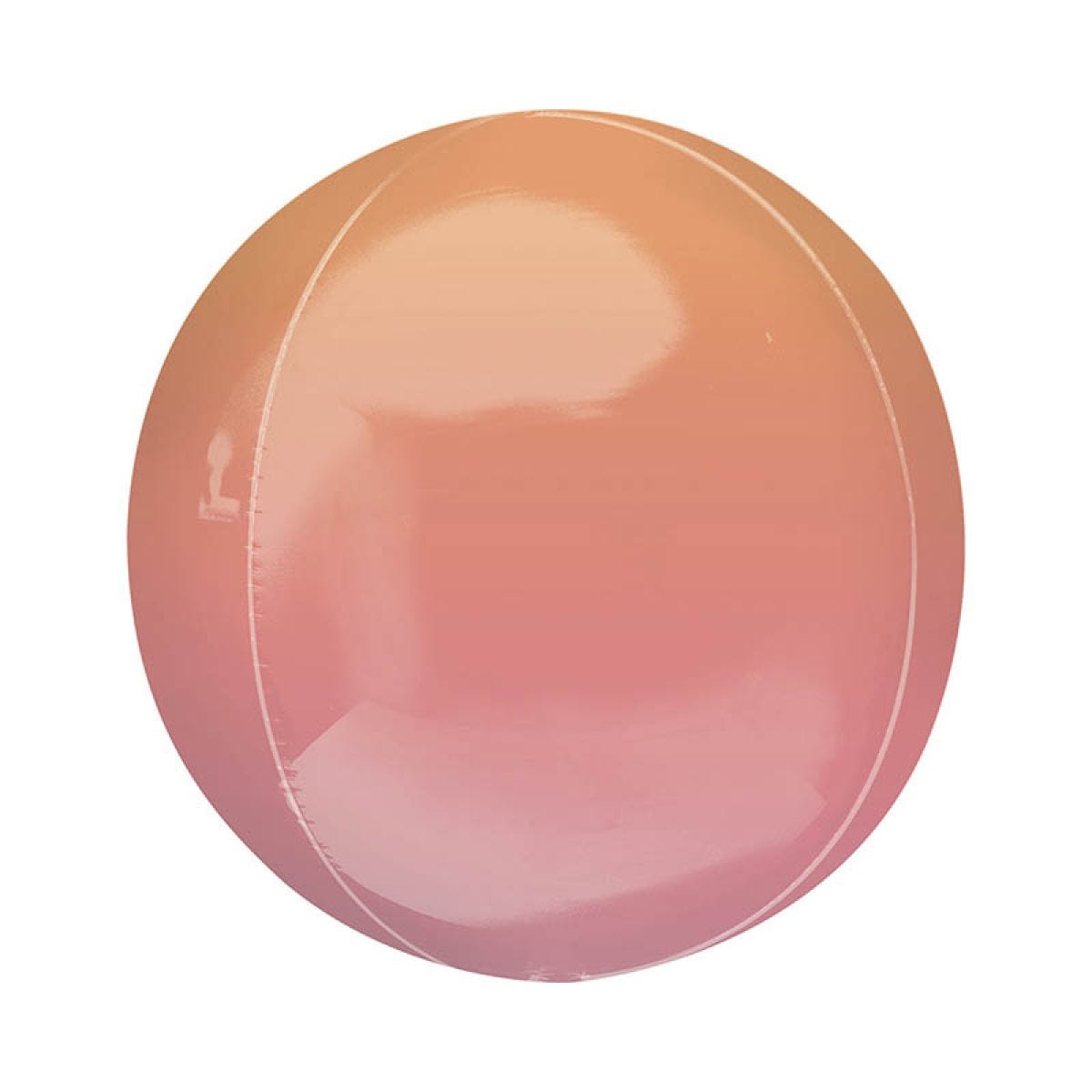 Ombre Red & Orange Orbz Balloon - 16"