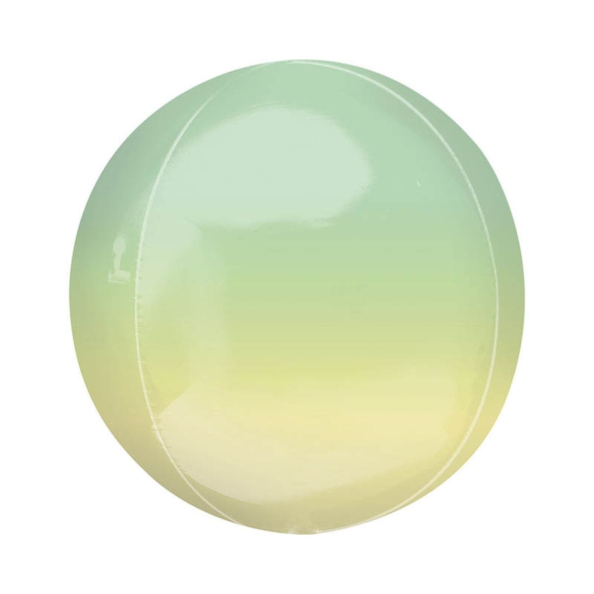 Ombre Yellow & Green Orbz Balloon - 16"