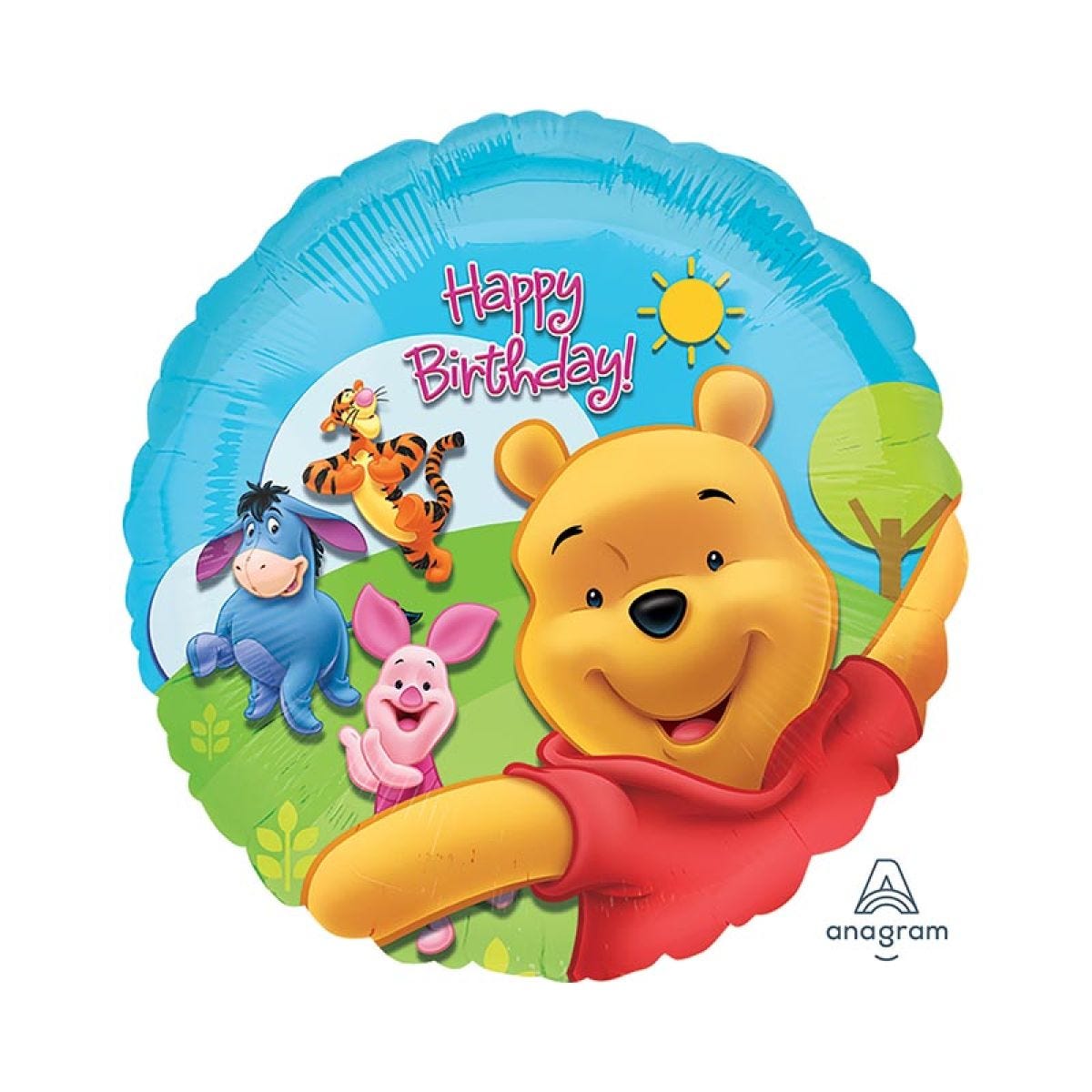 Winnie Pooh & Friends Sunny Birthday Balloon - 18" Foil