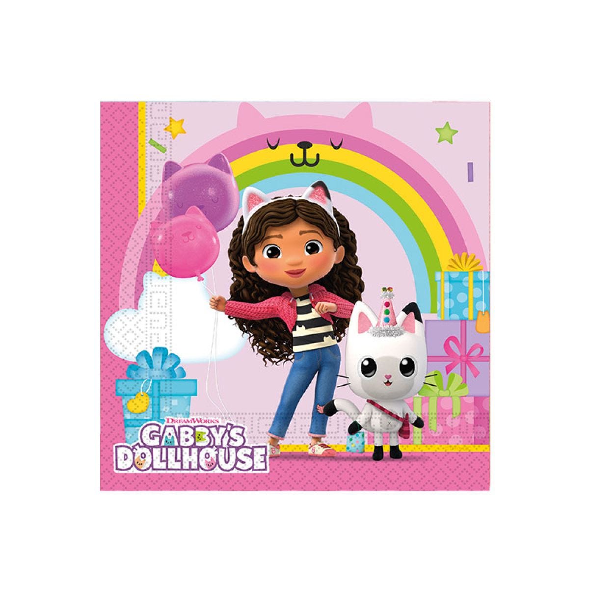 Gabby&apos;s Dollhouse Paper Napkins - 33cm (20pk)