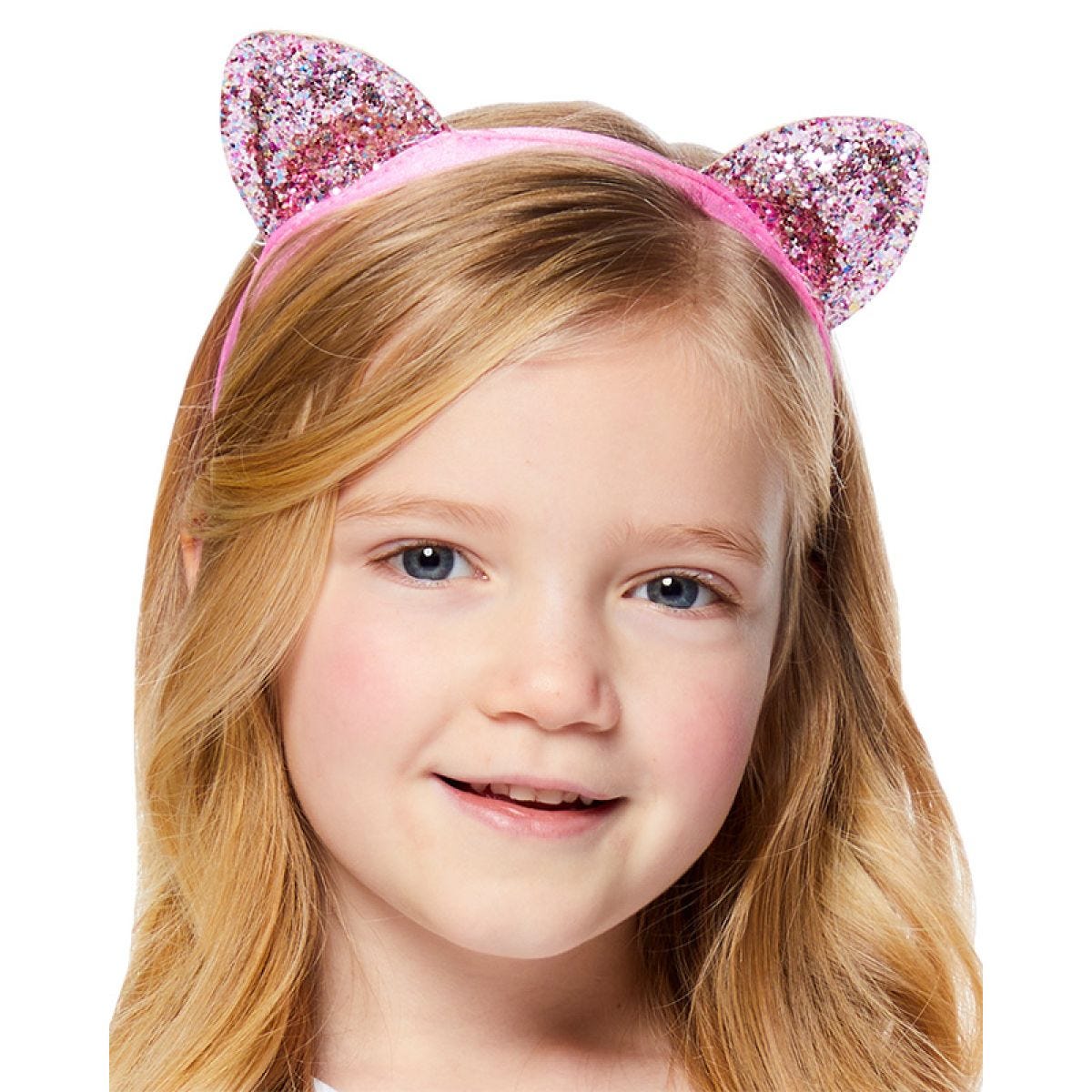 Pink Glitter Cat Ears