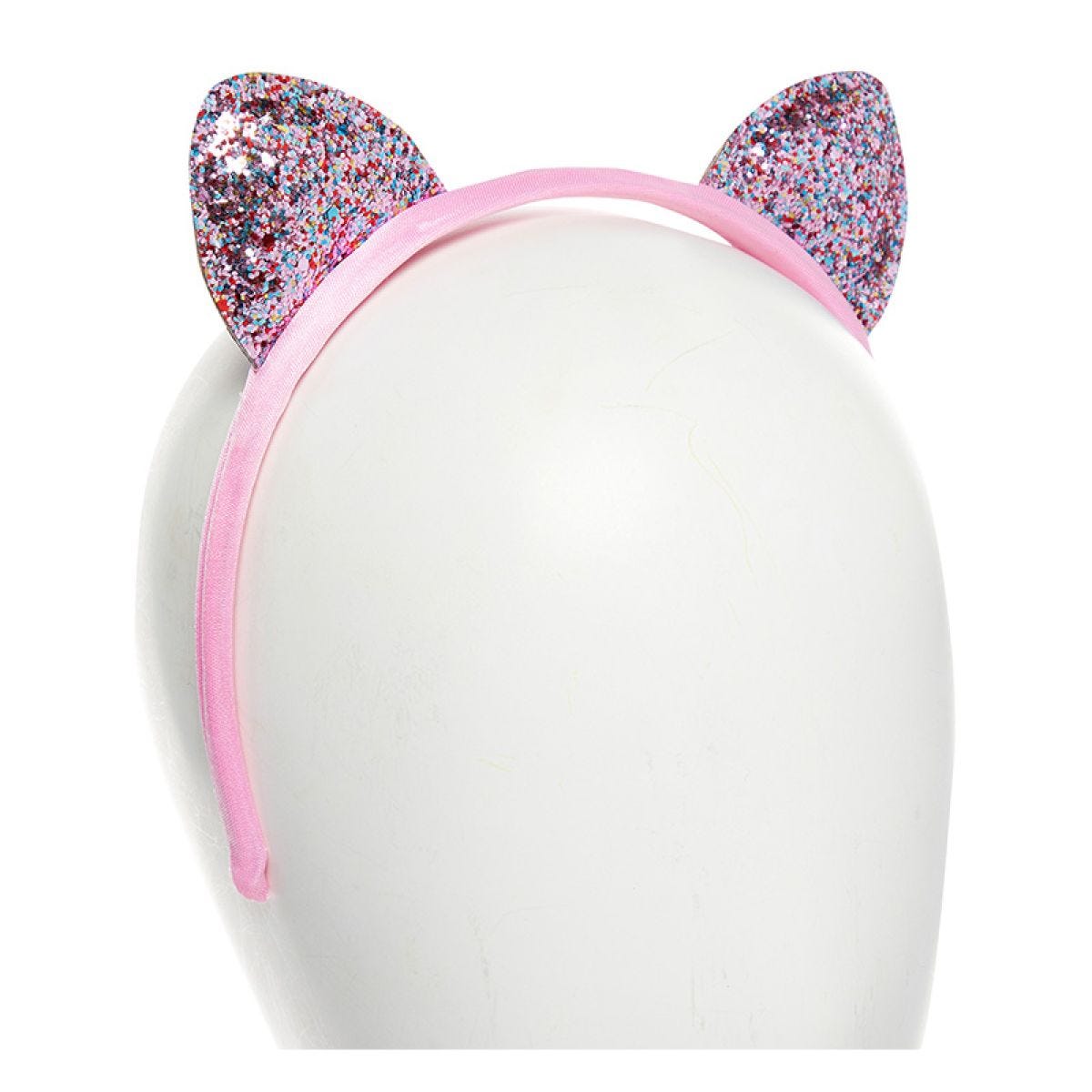 Pink Glitter Cat Ears
