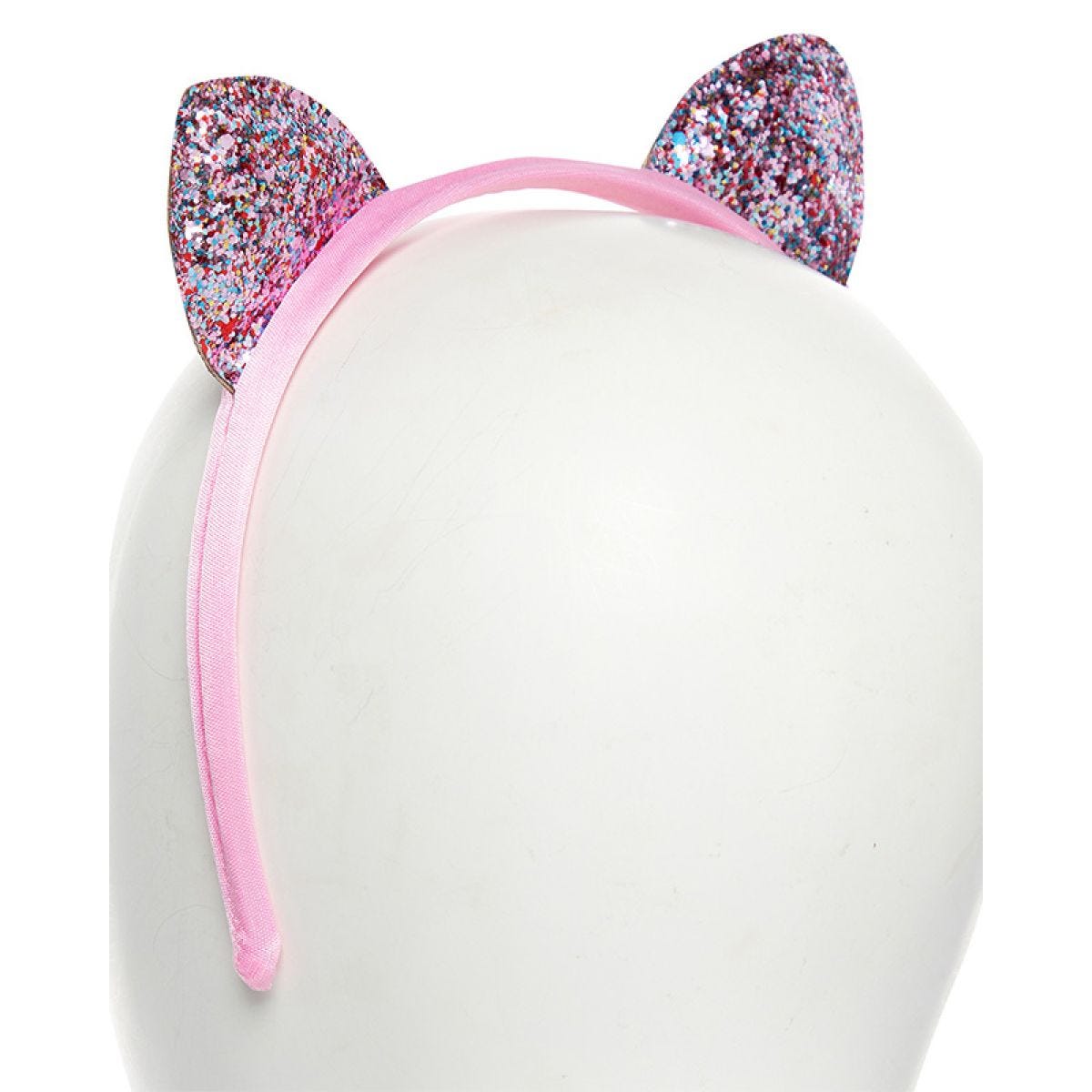 Pink Glitter Cat Ears